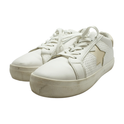 White Low-Top Athletic Shoes
