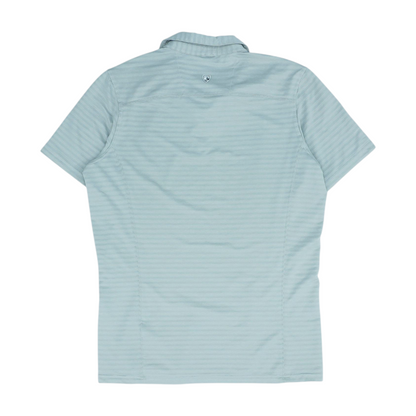 Gray Solid Short Sleeve Polo