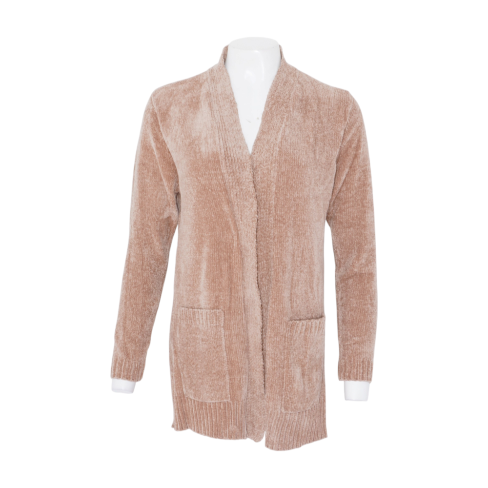 Sloan Rouge Tan Cardigan Sweater – Image 1