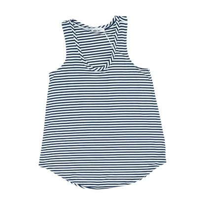 Navy Striped Blouse