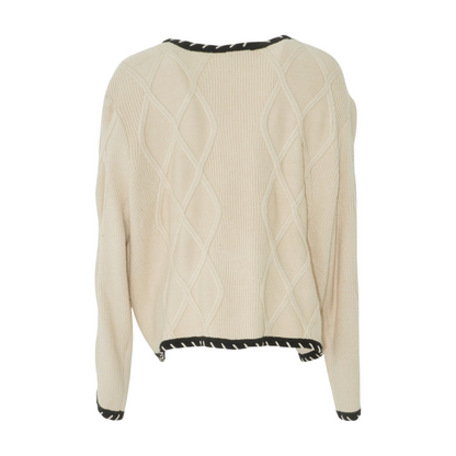 Beige Cardigan Sweater
