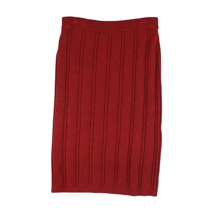 Red Midi Skirt