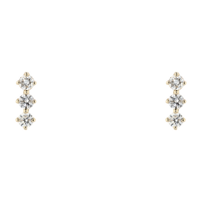 1/6 ctw 14K White Gold Diamond Stud Earrings