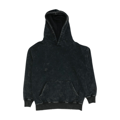 Black Solid Hoodie Pullover