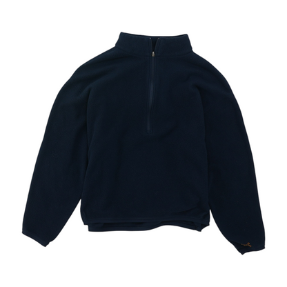 Navy Solid 1/4 Zip Pullover