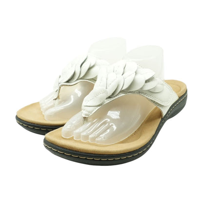 White Flip Flop Sandals