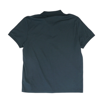 Black Solid Short Sleeve Polo