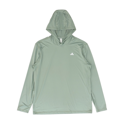 Green Solid Hoodie Pullover