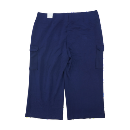 Navy Plus Size Wide Leg Pants
