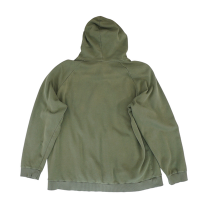 Green Solid Hoodie Pullover