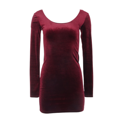 Maroon Mini Dress