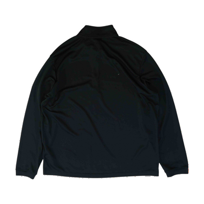 Black Solid 1/4 Zip Pullover