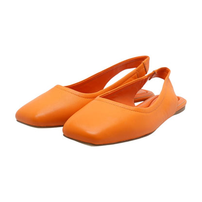 Orange Ballet Flats