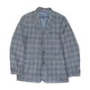 Blue Long Plaid Sport Coat