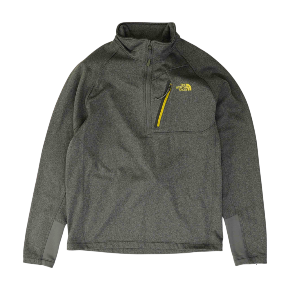 Gray Solid 1/4 Zip Pullover
