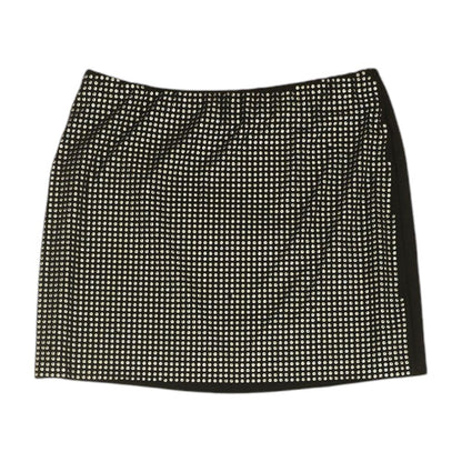 Black Solid Mini Skirt