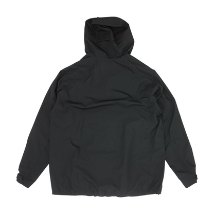 Black Big & Tall Solid Rain Coat