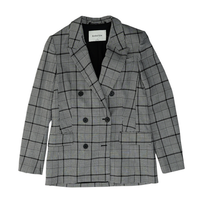 Black Plaid Blazer