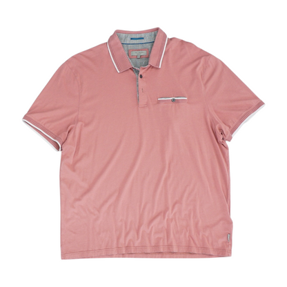 Pink Solid Short Sleeve Polo