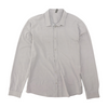 Gray Solid Long Sleeve Button Down