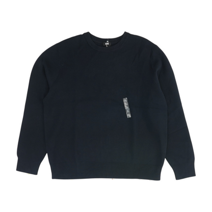 Navy Solid Pullover Sweater