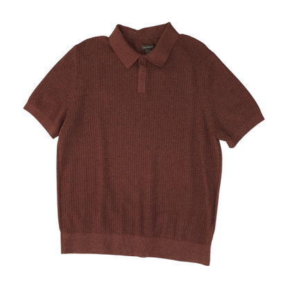Mauve Solid Short Sleeve Polo