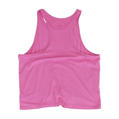 Pink Solid Tank Top