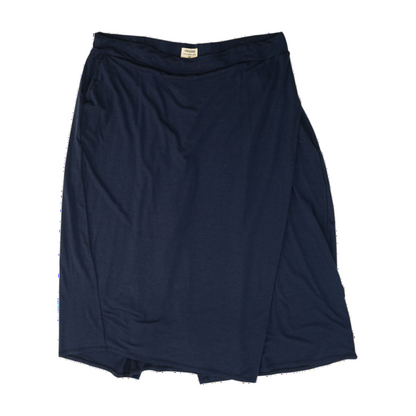 Navy Plus Midi Skort