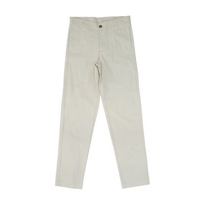Tan Solid Chino Pants