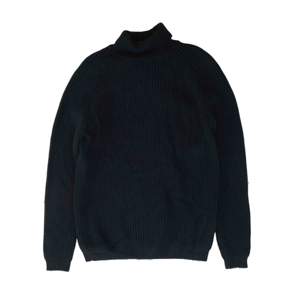 Navy Solid Pullover Sweater