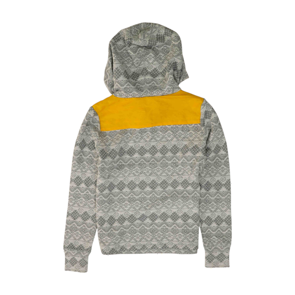 Gray Abstract Hoodie Pullover