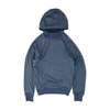 Blue Solid Hoodie Pullover
