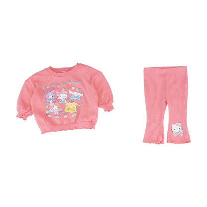 Pink Graphic Long Sleeve Set