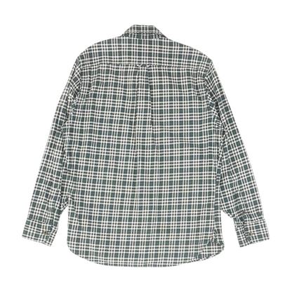 Green Plaid Flannel Button Down