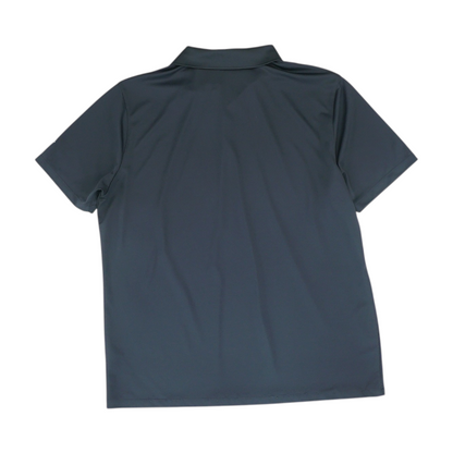 Black Solid Short Sleeve Polo