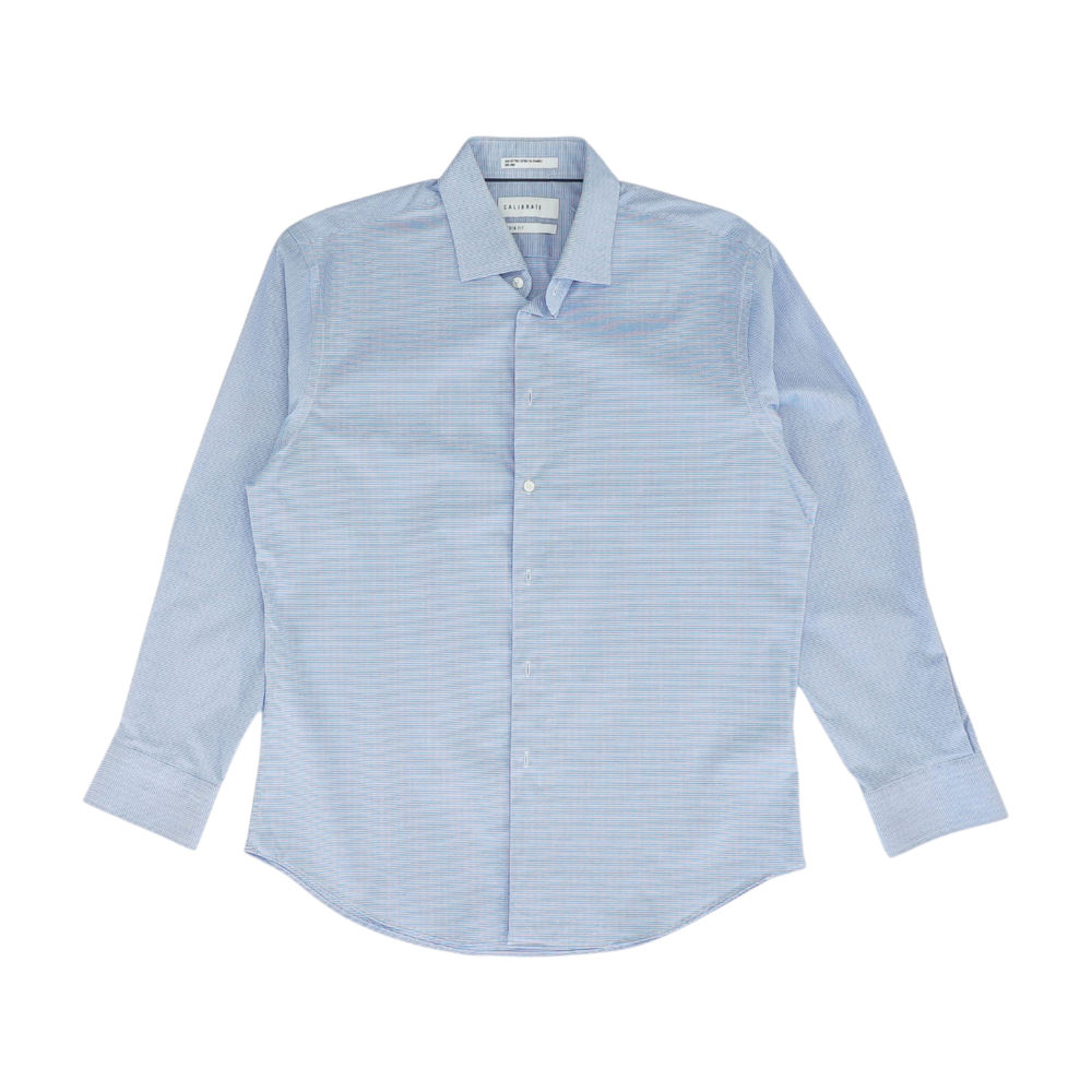 Blue Striped Long Sleeve Button Down