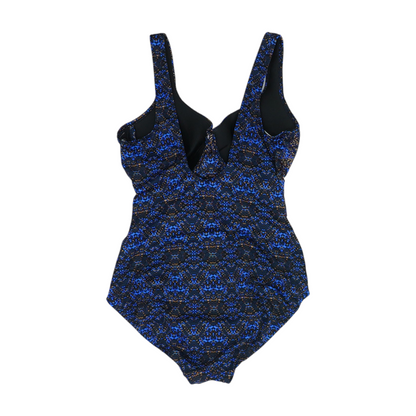 Blue Abstract One-Piece