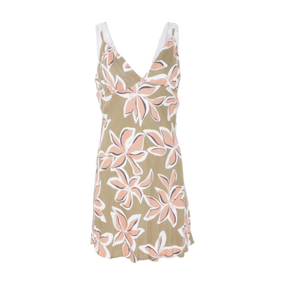 Green Floral Mini Dress