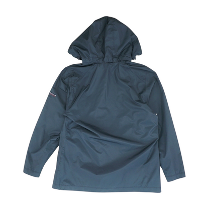 Black Solid Rain Jacket
