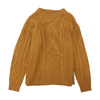 Brown Solid Pullover Sweater