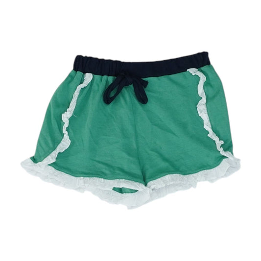 Green Solid Active Shorts