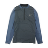Gray Color Block 1/4 Zip Pullover