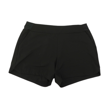 Black Solid Active Shorts