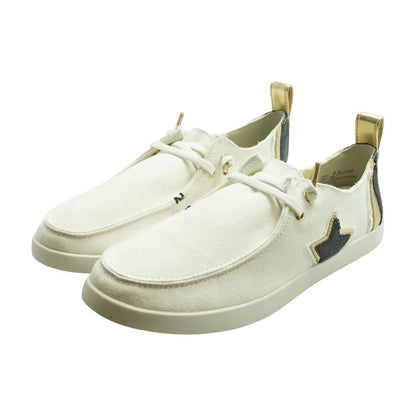 White Boat Shoe Flats