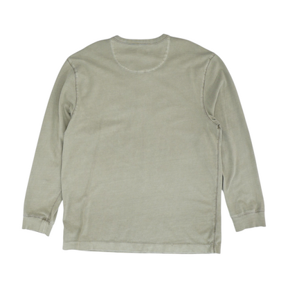 Beige Solid Henley T-Shirt