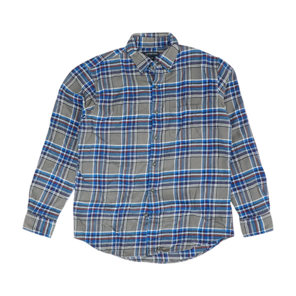 Blue Plaid Flannel Button Down