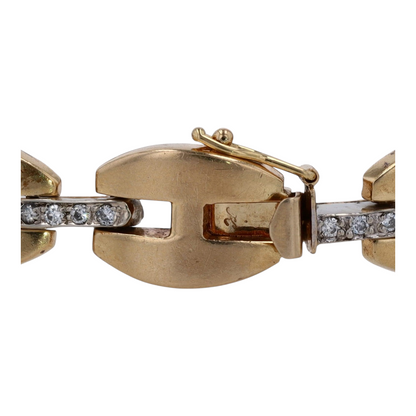 14K Yellow Gold Diamond Tennis Bracelet