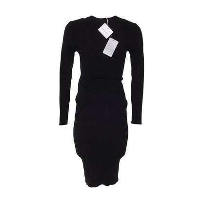 Black Maternity Midi Dress