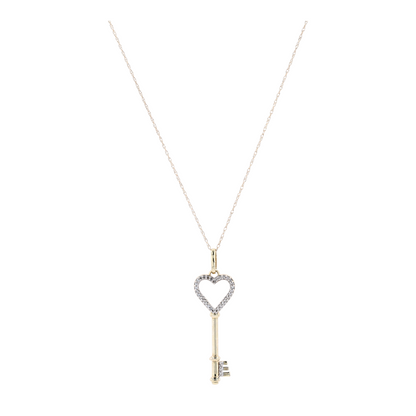 1/10 ctw 14K Yellow Gold Diamond Pendant Necklace