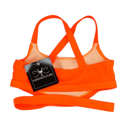 Girls' Orange Solid Apparel